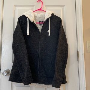 SALE! ❄️NEW!❄️ REEBOK Grey/Black Fleece Lined Jacket!❄️